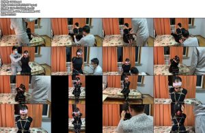 [WN原创] 莉莉的超紧缚与花样堵嘴口环鼻钩收集口水，马具大口球肉丝白袜多重堵嘴超紧鼻钩丝袜头套堵到极限-丝依依