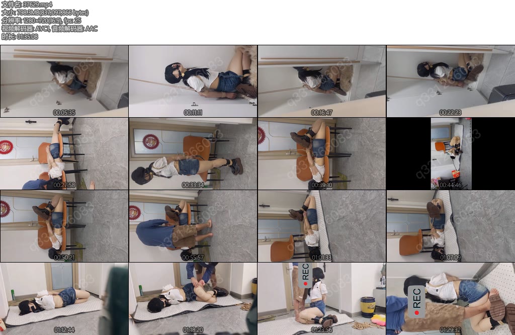 [欢乐谷] 解救柜中尤物转而进行调教深度版 柜子里面解救出来的尤物，不到没有给她解开绳子，反而转变成开始调教-丝依依