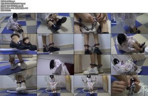 [新月原创] 红豆定拍小皮鞋帆布鞋LOLITA女孩秀粗链脚铐自行带铐 走路踮脚-丝依依