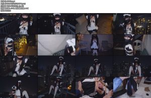 [亚洲绳艺] 天台上捆绑小女仆束缚露出-丝依依