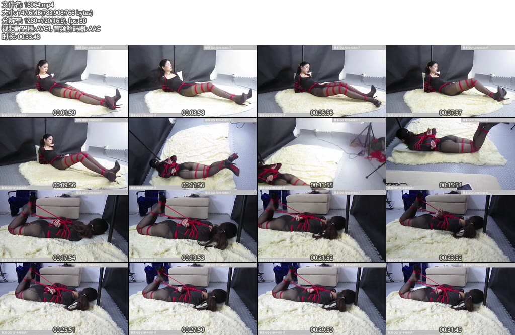 [琥珀堂] 黑丝性感尤物，紧的压迫，驷马，挣扎-丝依依