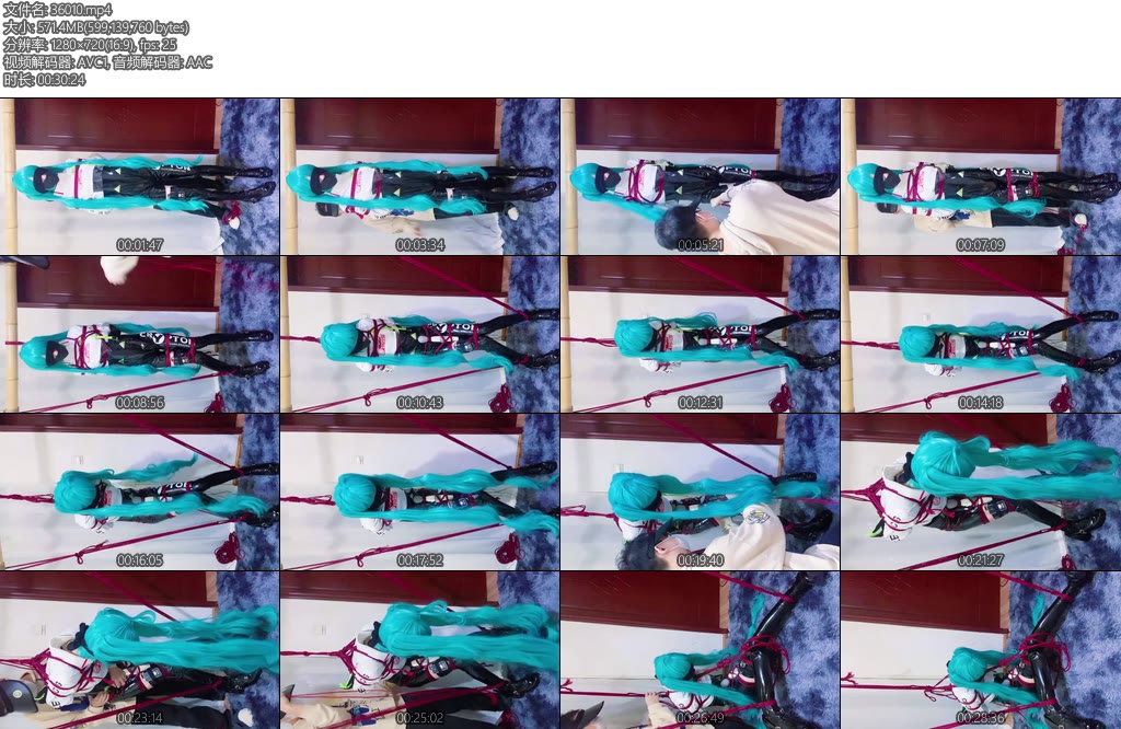 [机智的聆] 初音的电击罚站放置郊狼小话筒紧缚全过程-丝依依