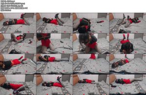 [兔兔兔] TU束缚在床上的红色身影-丝依依