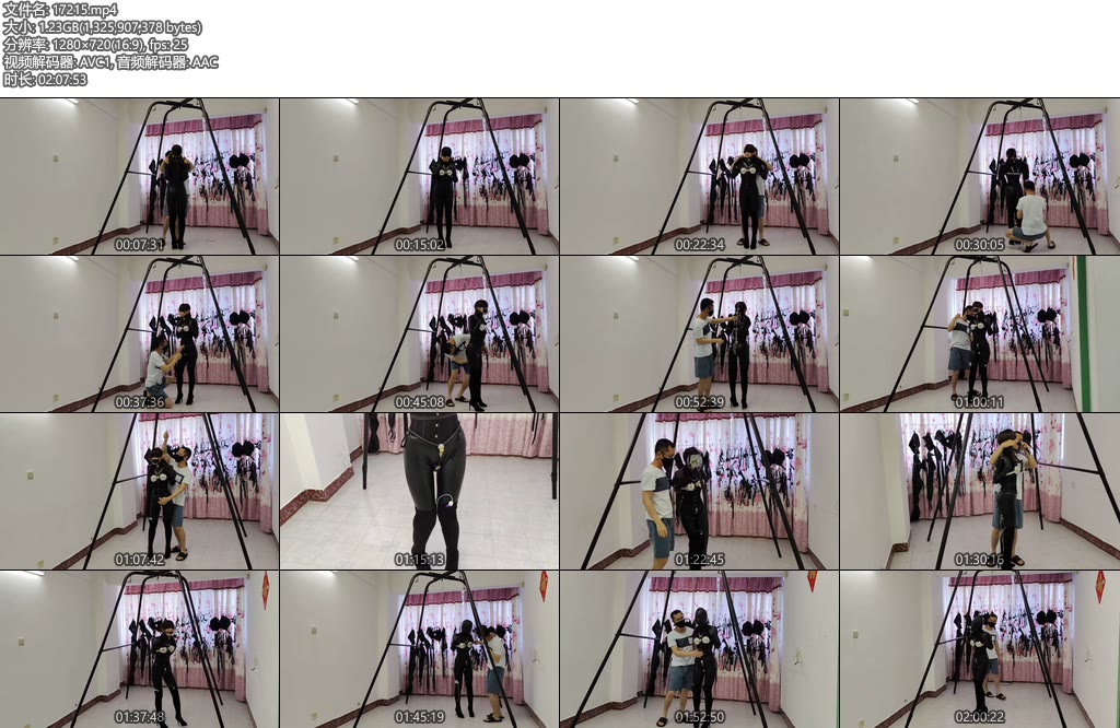 [浅浅原创] 吊架下贞操锁全套禁锢-丝依依