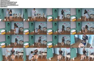 [JS原创] 新人妙彤 全身紧缚椅子绑 丝袜套头 马具性口塞 口水直流-丝依依