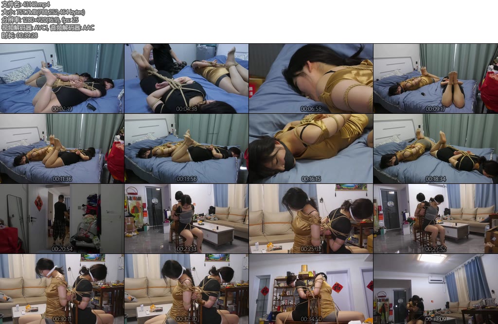 [胜景影视] 劫案惊魂二下集姐妹花在家中被入室劫匪捆绑打劫她们费了很大力气才挣脱捆绑-丝依依