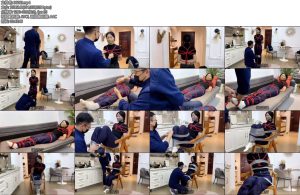 [默示录] 缚艺录小洁新模小洁喜欢普拉提的女生身材不错先来一波胶带封嘴简单的捆绑-丝依依