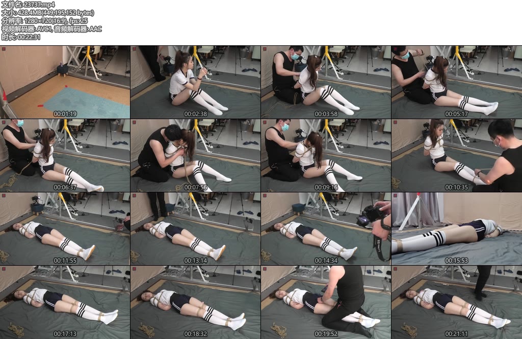 [绳之韵] 小呆日系运动少女风（第一集）绑了一个日系美少女-丝依依