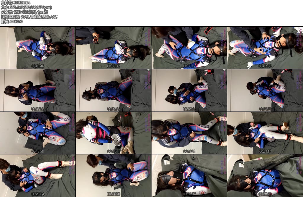 [弑天屠] Cosplay DVA小姐姐cosdva穿上了皮带拘束衣自摸加上玩具的刺激让小姐姐X_X了几次太刺激了-丝依依