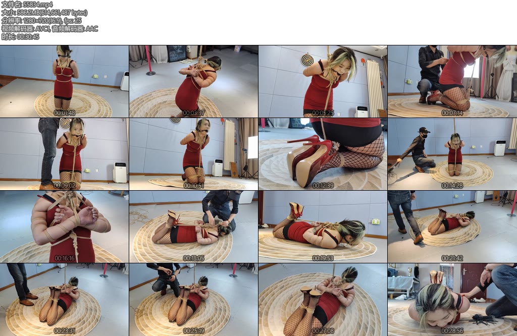 [一绳所爱] 雯雯五花跪缚驷马-丝依依