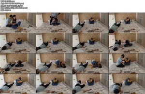 [子衿原创] 菲菲网调实录一含柠檬带口球镣铐龟甲缚跪爬学小狗舔食口水收集走绳-丝依依