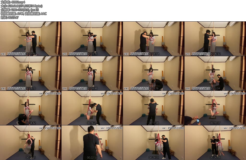 [山鬼原创] 清纯女大夏可体验吊缚通过变化不同的绳结吊出来的效果也不同四种姿势吊缚最后放下来一脸满足跪在地上恋恋不舍-丝依依