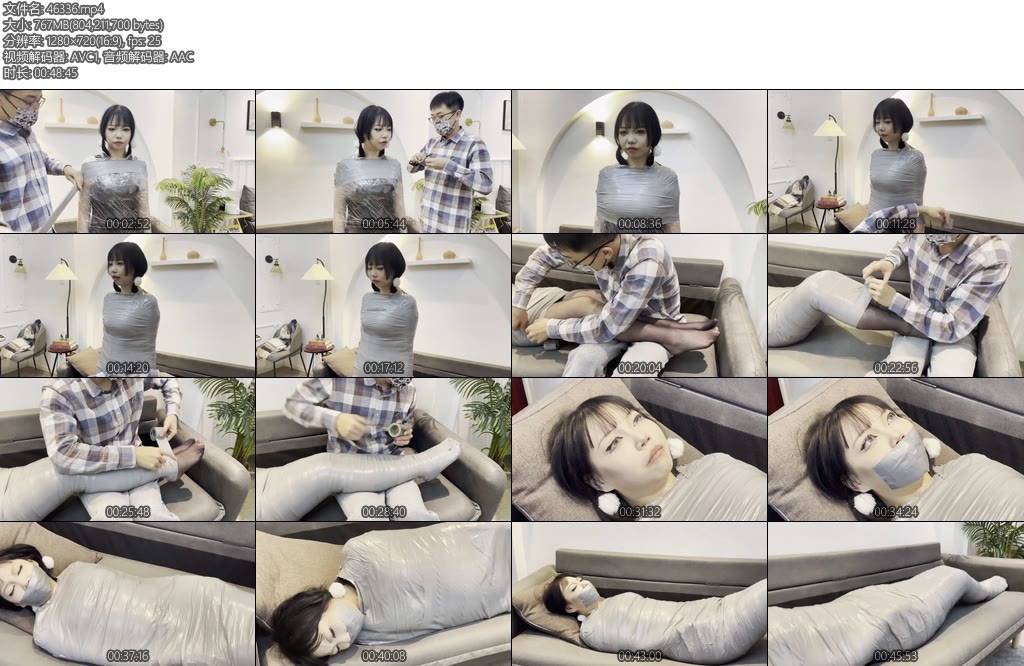 [默示录] 缚艺录小鹿又到了小鹿的胶带木乃伊时间-丝依依