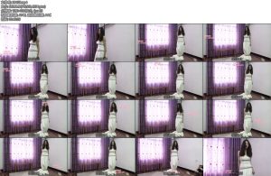 [子衿原创] 妍如婚纱铁链柱缚挣扎-丝依依