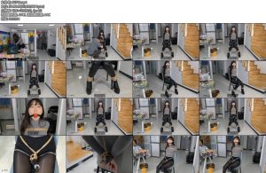 [JS原创] 欣妍抓住女贼女贼入室被擒椅子绑口球堵嘴棒棒刺激-丝依依