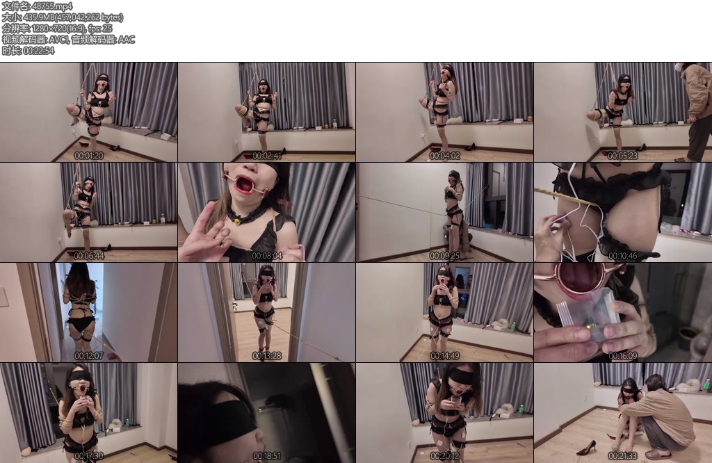 [海砂原创] 海砂原创长腿御姐上门调教重口向单腿吊与电击sp反复走绳展示口枷接水下-丝依依