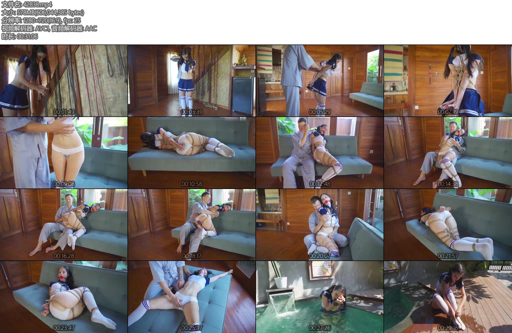 [欧美绳艺] TRAPPED IN BONDAGE-丝依依