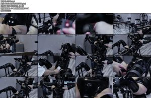 [JIOJIO原创] 缚馆B6奴隶计划B6记录真实SM调教萱萱首次尝试p机调教椅放置对镜放置漆皮紧身套装炮击抽插震动固定郊狼电击强制GC-丝依依