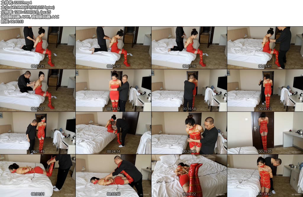 [束缘阁] 染染 超高跟红靴女特工-丝依依