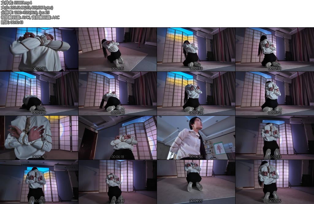 [一绳所爱] 陈婧舒五花跪绑放置-丝依依