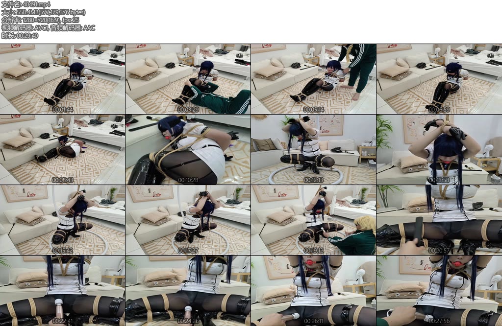 [亚洲绳艺] 职业胸手伪娘忆秋喵被调教的女搜查官雷电将军-丝依依