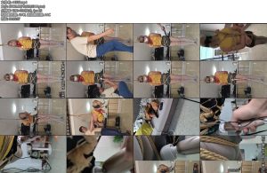 [亚洲绳艺] 生化危机4艾斯利被绑架成为寄生虫苗床实验体伪娘-丝依依