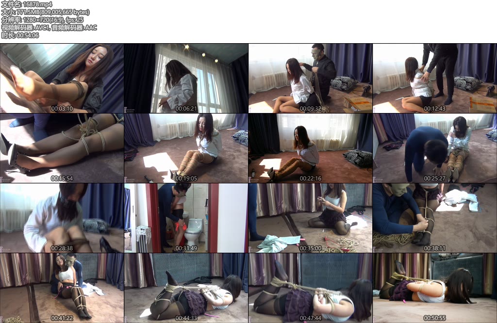 [BSD原创] 巨乳美女被入室强行捆绑！强行抚摸玩弄-丝依依