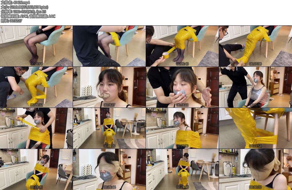 [默示录] 缚艺录小星小星的接受度比较高丝袜堵嘴勒嘴后胶带封嘴再用肉丝蒙脸蒙嘴丝袜的同好点进来-丝依依