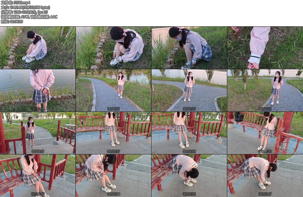 [苏苏原创] JK镣铐白天户外公园探险后续补-丝依依