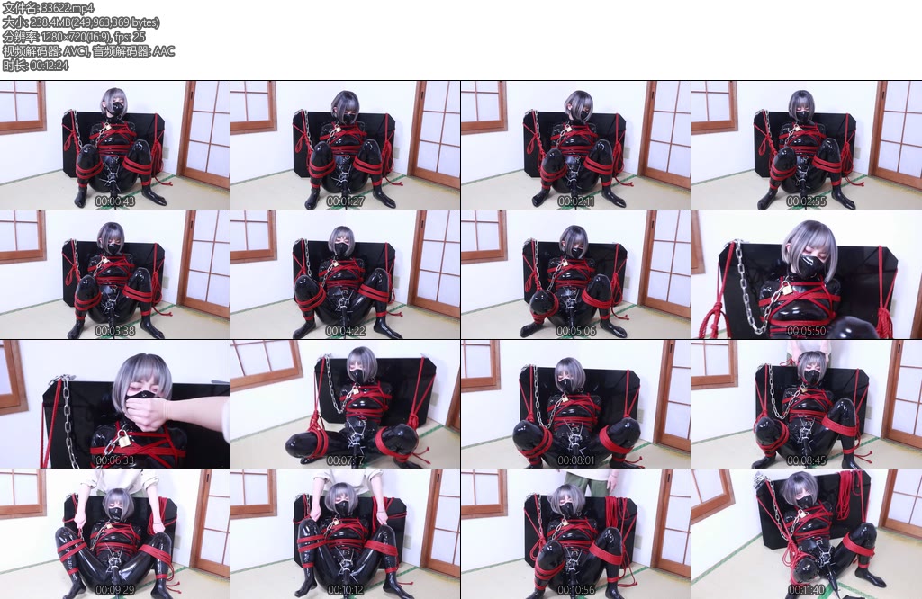 [D-Lemon] 緊縛電マ攻め調教短发傲娇妹子，这一次尝一尝带电的滋味，先把妹子紧紧捆绑好，捆绑得动弹不得，然后固定在那里-丝依依