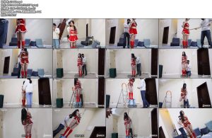 [半岛束艺] 佐伊圣诞红袜装拍摄花絮-丝依依