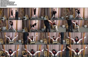 [束缘阁] 妍妍 体操服白丝柱子椅子固定分腿-丝依依