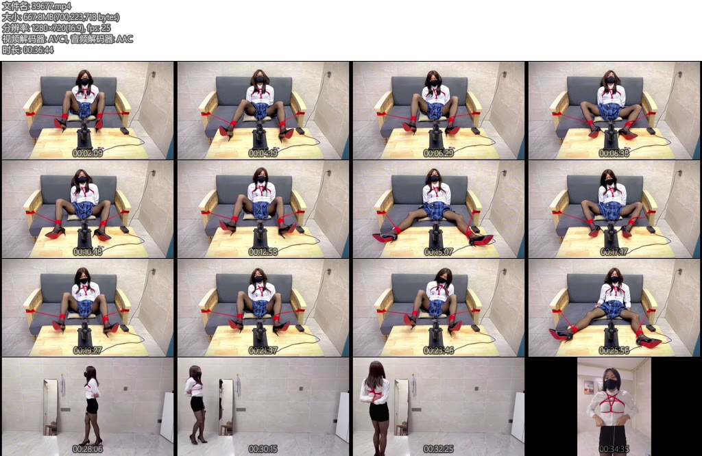 [亚洲绳艺] JK学生妹包臀裙骚秘书训练器ru夹-丝依依