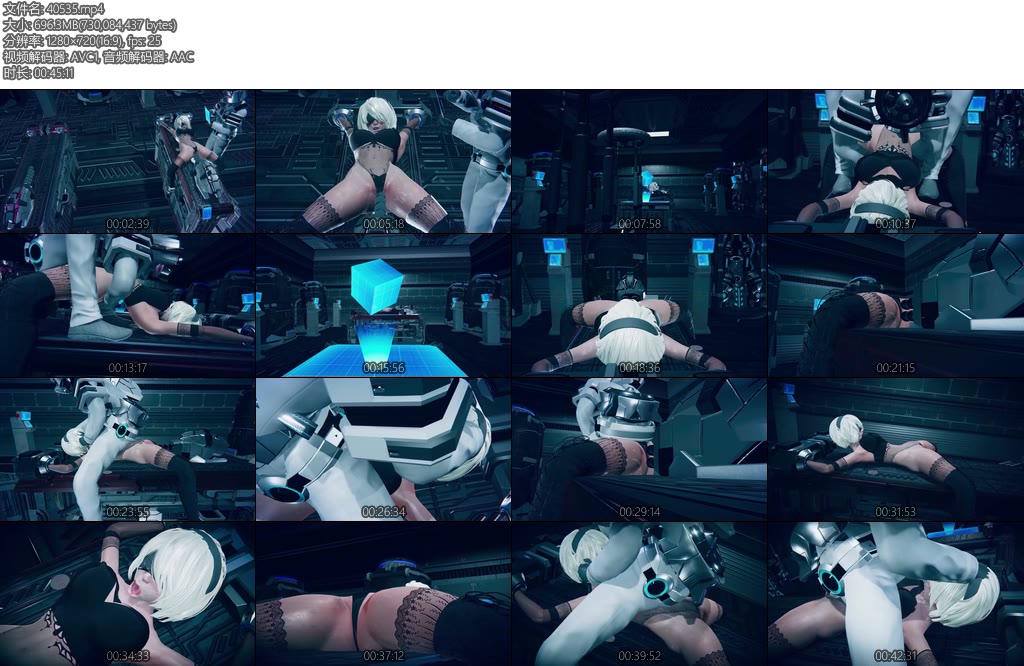 [动画片] 3D动画尼尔调教纪元第六纪元2B小姐姐试验台抚摸口腔检查三PJ-丝依依