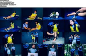 [胜景影视] 毒枭张可欣落网下集毒枭张可欣被宣判死刑宣判完被押进戒惧室钉死镣关押在牢房新人执法人不会捆绑为了学习捆绑她拿女死囚捆绑练手最后毒枭张可欣被拉出去枪毙-丝依依