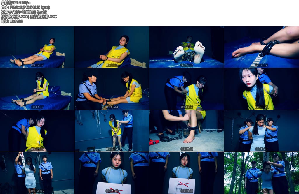 [胜景影视] 毒枭张可欣落网下集毒枭张可欣被宣判死刑宣判完被押进戒惧室钉死镣关押在牢房新人执法人不会捆绑为了学习捆绑她拿女死囚捆绑练手最后毒枭张可欣被拉出去枪毙-丝依依