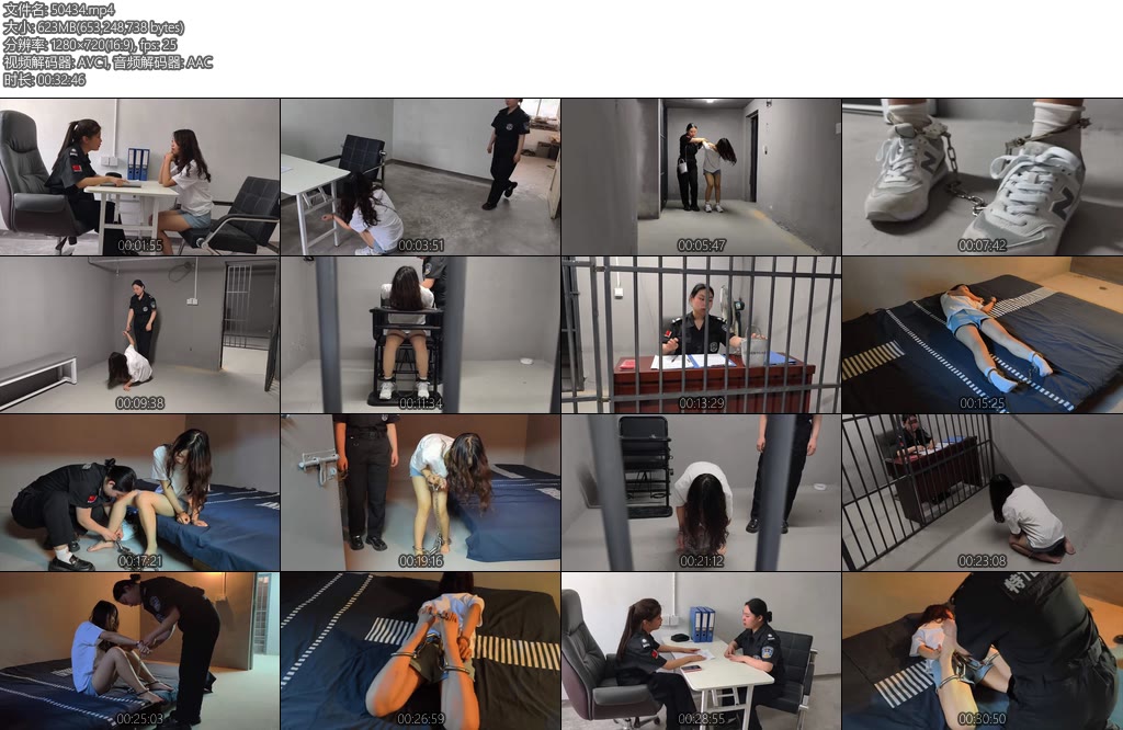 [忘忧社] 难忘的毕业论文妹妹大学毕业要写一篇关于女犯生活的论文于是她想通过姐姐的关系去监狱体验一下没想到姐姐因公外出妹妹被姐姐的同事误认为是毒贩被好一顿收拾带重脚镣驷马铐起来-丝依依