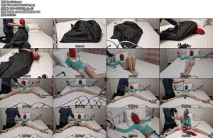 [随心原创] 杨蕊体操服白丝丝袜套头装麻袋固定-丝依依