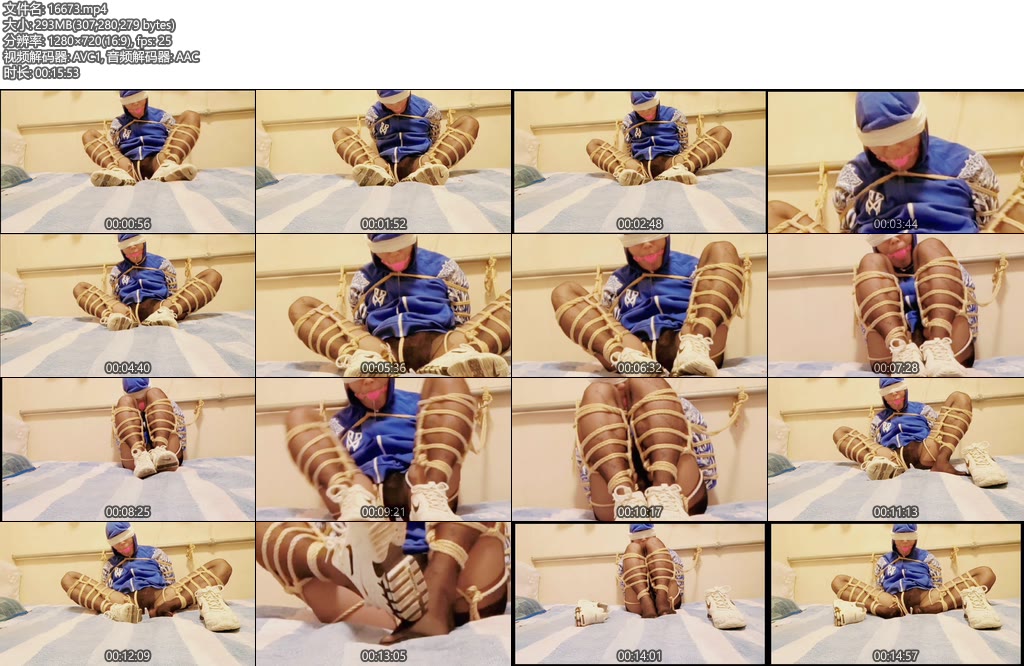 [SH-SY] M腿黑丝捆绑挣扎流口水-丝依依