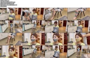 [默示录] 缚艺录思琪银色胶带封嘴地挣扎丝袜蒙脸思琪的眼睛真的很好看-丝依依