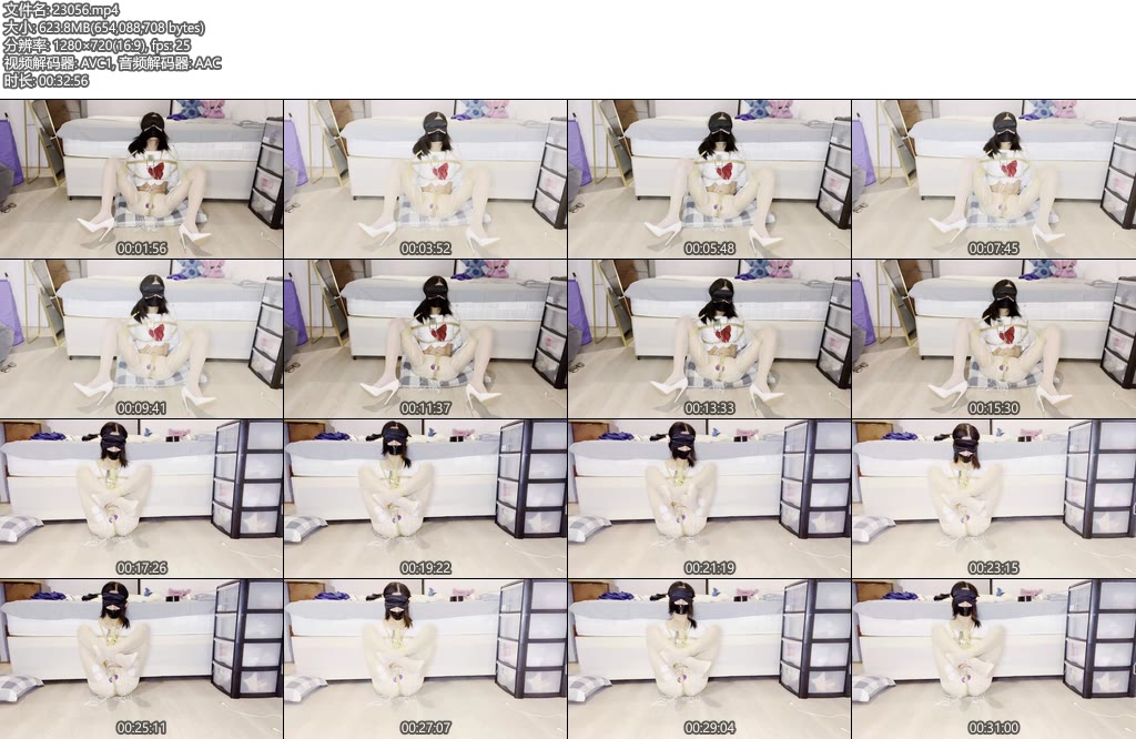 [柯柯原创] 柯柯蒙眼堵嘴强制开腿团缚、无情电击特辑-丝依依