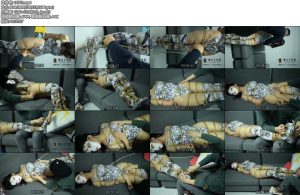 [象人原创] 小秋漫画死库水+长筒丝袜，0.4毫米细绳日式全身紧缚，绑到脚趾。全身揉捏T-丝依依