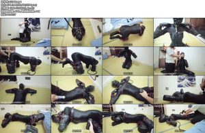 [鹿脚与猫爪] 全包Zentai爪爪 k9犬 电击训教 马具口球 皮革头套-丝依依