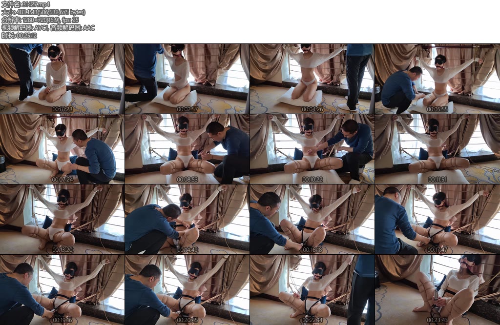 [随心原创] 江奈 窗栏上玩弄固定-丝依依