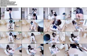 [窒物者] 多重胶布封嘴、白棉袜堵嘴、疯狂墙高、TK、打屁股-丝依依