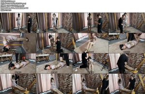 [随心原创] 美车模江奈 旗袍高跟鞋 弯腰半吊 驷马放置 老虎凳TK+SP-丝依依