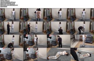 [束缘阁] 白衬衣牛仔裤紧缚的直臂-丝依依