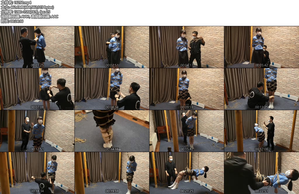 [束缘阁] 五四学生装 全身菱形吊缚 空中秋千-丝依依