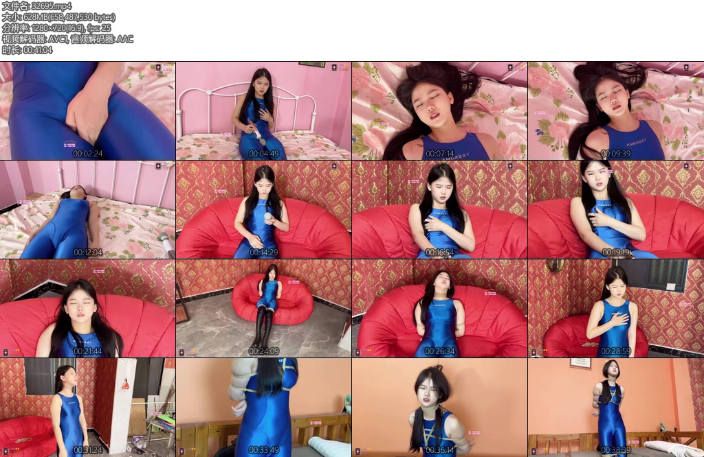 [xiao素素] 佳佳的梦境蓝色连体衣长靴ZW昏迷捆绑-丝依依