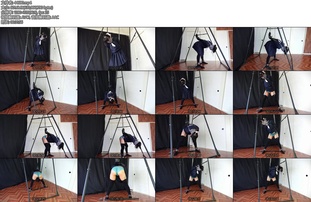 [亚洲绳艺] 30分居残り放置指導放課後の戒め-丝依依